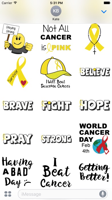 Sarcoma Cancer Stickers screenshot 3