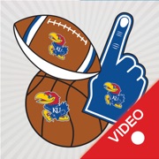 Kansas JayHawks Animated Selfie Stickers