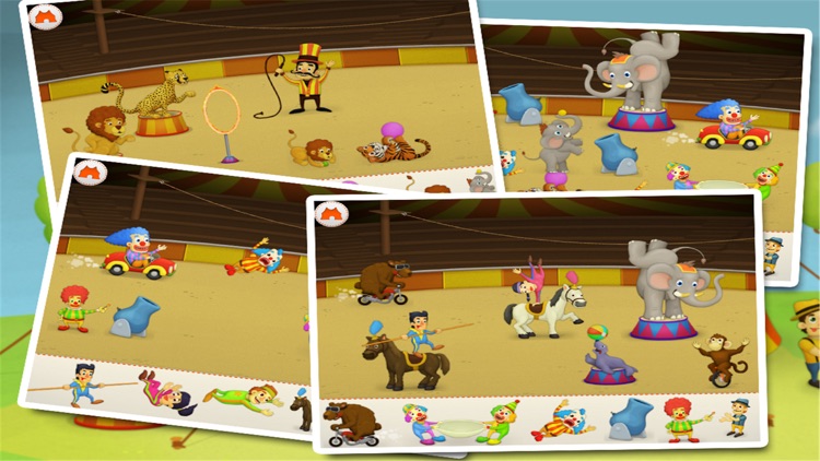 Circus puzzle kids game screenshot-3
