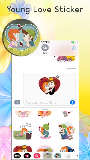 Young Love Stickers(圖2)-速報App