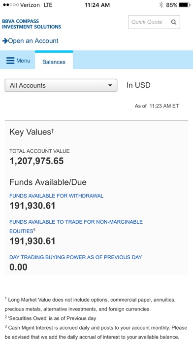 BBVA Compass Investments screenshot 3