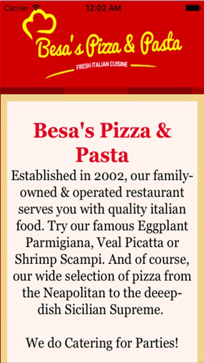 Besa's Pizza & Pasta