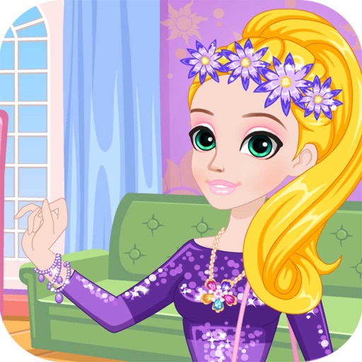 rapunzels perfect purple dress iOS App