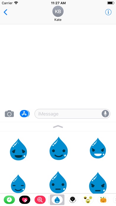Drop Water Emoji & stickers screenshot 2