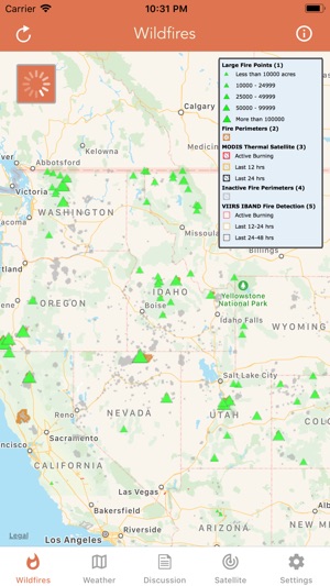 Wildfire - Fire Map Info(圖1)-速報App