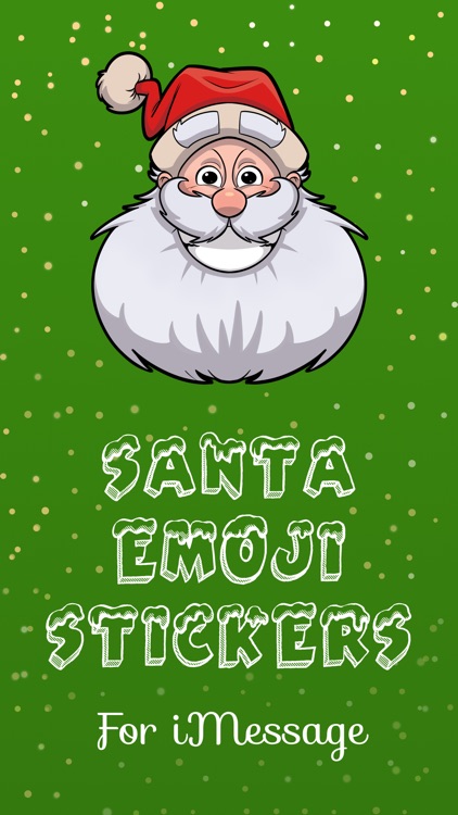 Santa Emoji Holiday Stickers