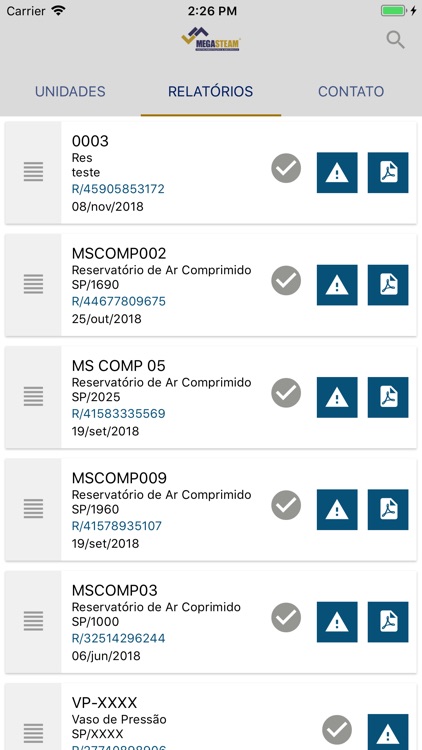 Megasteam Clientes e Parceiros