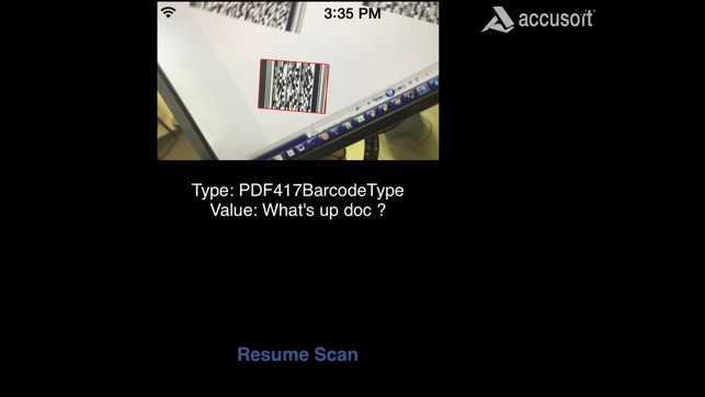 Accusoft Barcode Scanner