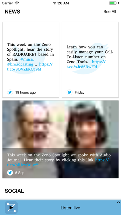 Zeno Media Call to Listen screenshot 2
