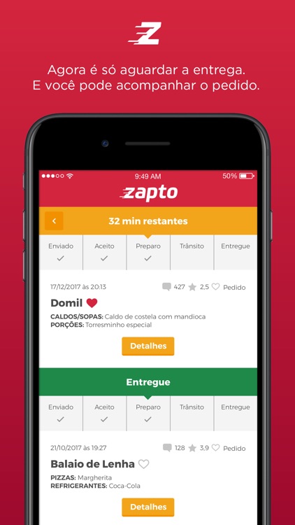 Zapto - Delivery de comida screenshot-4