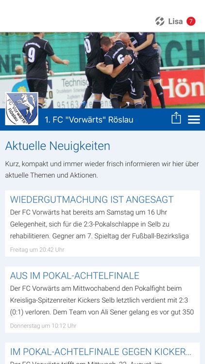 1. FC Vorwärts Röslau