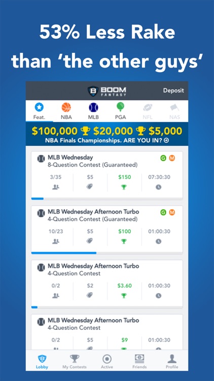 Boom Fantasy Football, Basketball, Baseball & More