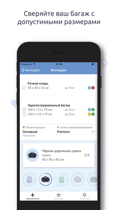 Baggify - Нормы провоза багажа screenshot 4