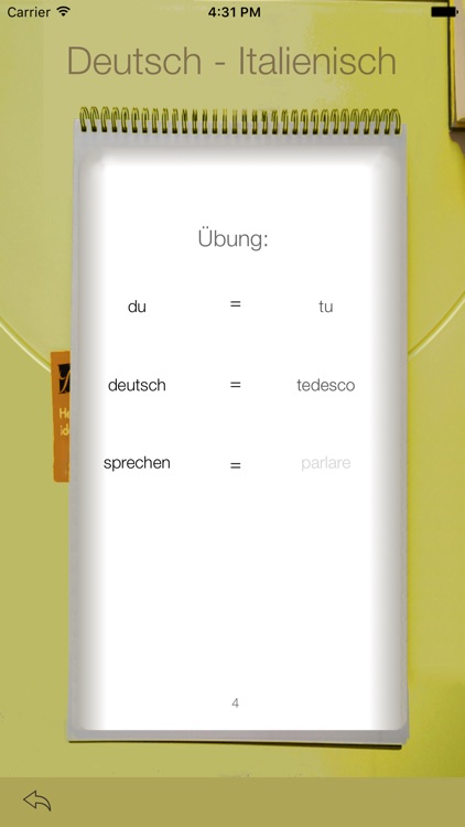 Vocabulary Trainer: German - Italian screenshot-3