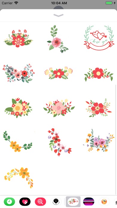 Best Flowers Stickers emoji screenshot 3