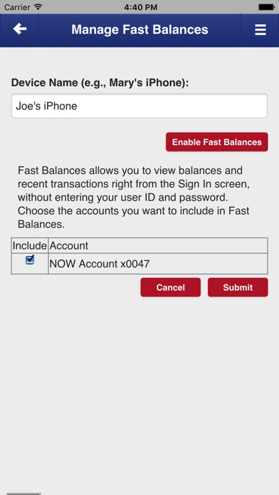 BFCU iMobile screenshot 4