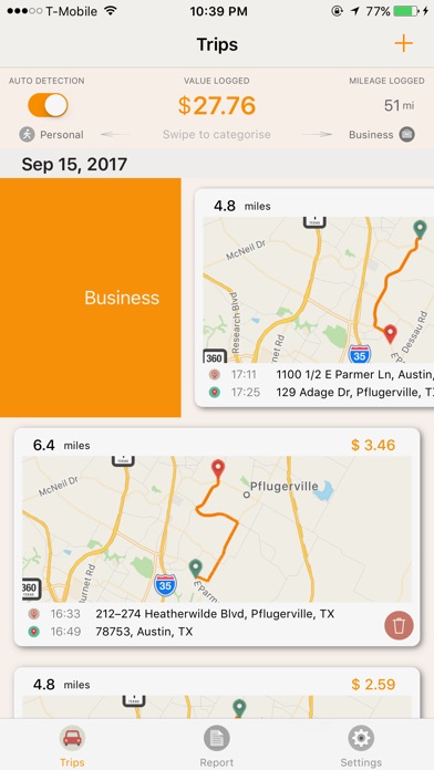 EasyMI - Mileage Tracker screenshot 2