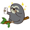 Slow Life Of Cute Sloth Emoji