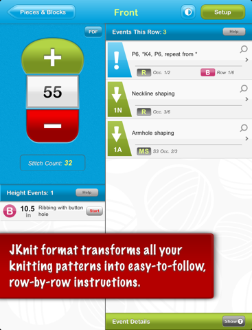 JKnitHD Lite - Knitting Helper screenshot 4