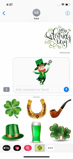 Saint Patrick Wishes Stickers(圖1)-速報App