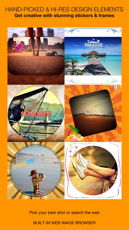 Summer Pic – Beach, sea, sun overlay stickers