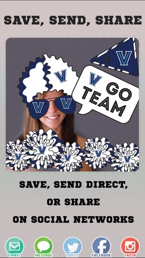 Villanova Wildcats PLUS Selfie Stickers(圖3)-速報App