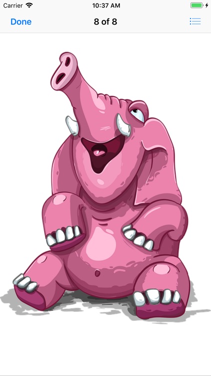 Pink Elephant Sticker Pack screenshot-7