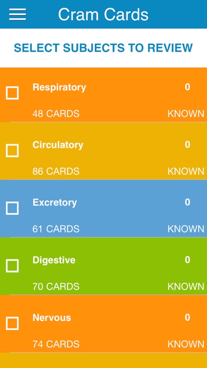 PCAT Biology Cram Cards
