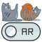 this is AR app with a cat that you can control