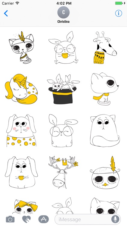Cute Cat Doodle Stickers