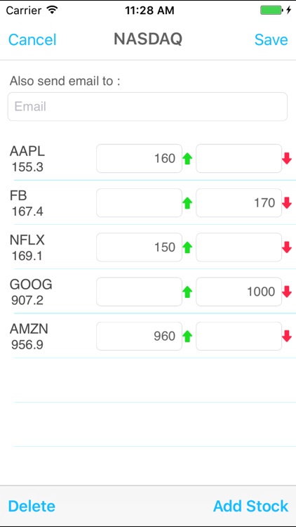 Nasdaq Price Alert