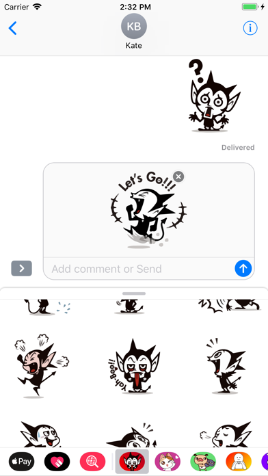 Cute Devil Sticker Emojis App screenshot 4