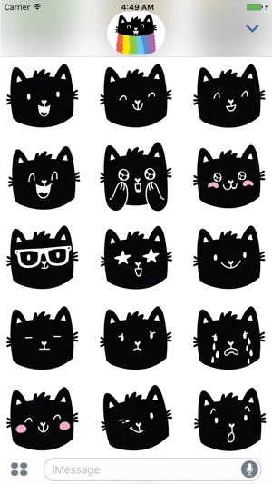 Rainbow cat! Stickers for iMessage(圖5)-速報App