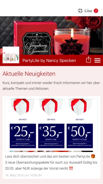 PartyLite by Nancy Specken