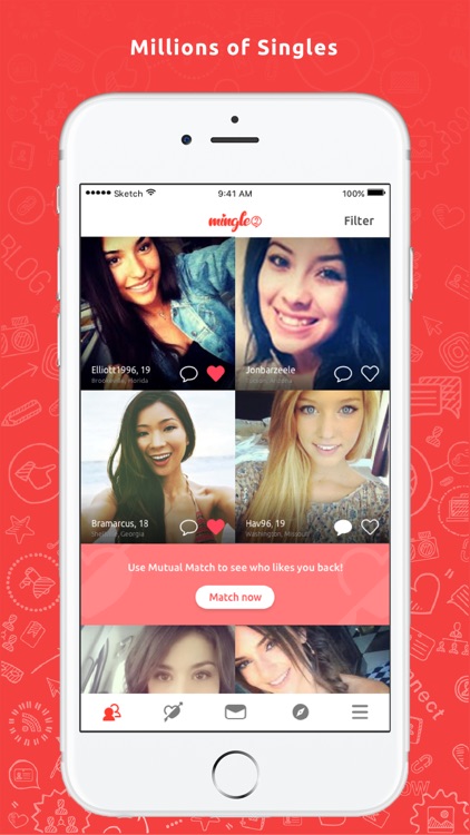 Mingle2 Online Dating Chat App screenshot-0