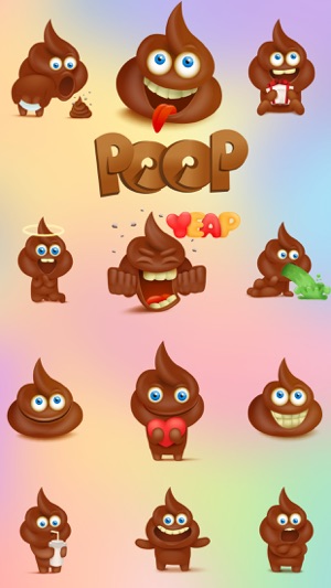 Poopy - Funny Poop Emoji Text Chat Stick