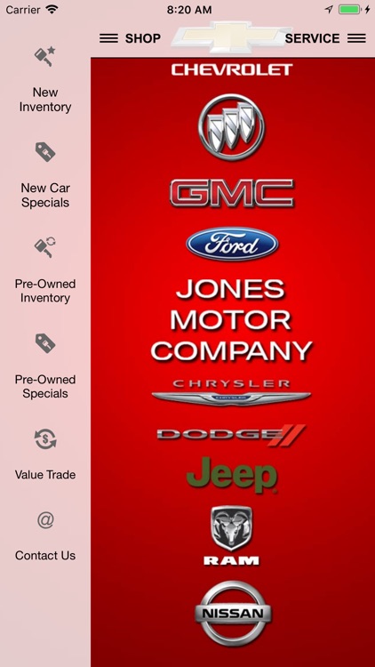 Jones Motor Company Dealer App