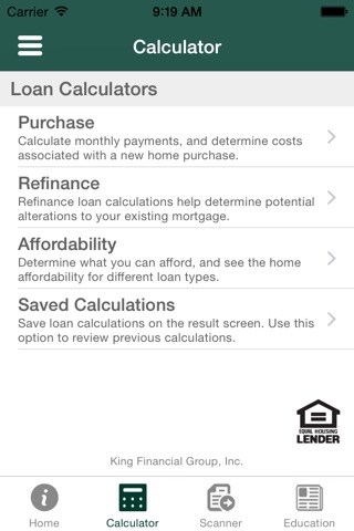 King Financial MTG Calculator screenshot 2