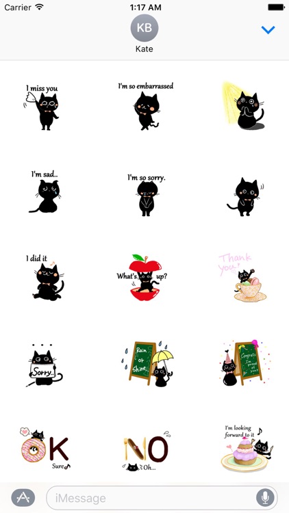 Baby Black Cat Sticker