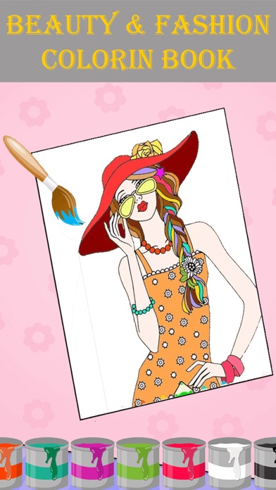 Beauty & Fashion Coloring Book screenshot 3