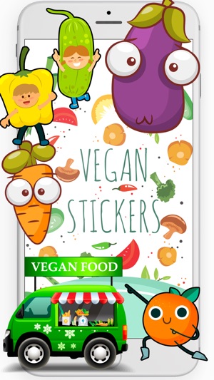 Vegan Food Stickers and Vegetarian(圖1)-速報App