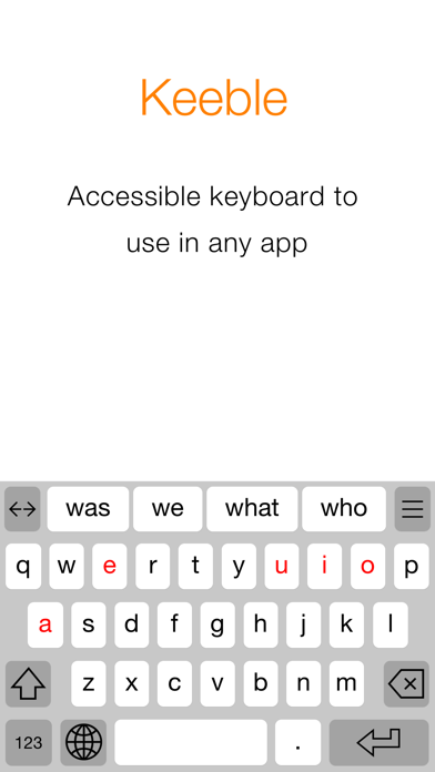 Keeble - Accessible keyboard Screenshot 1