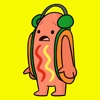 Dancing Hot Dog Meme Stickers