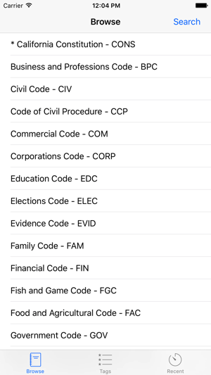 California Code