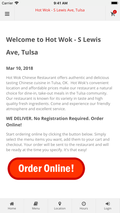 How to cancel & delete Hot Wok Tulsa from iphone & ipad 1