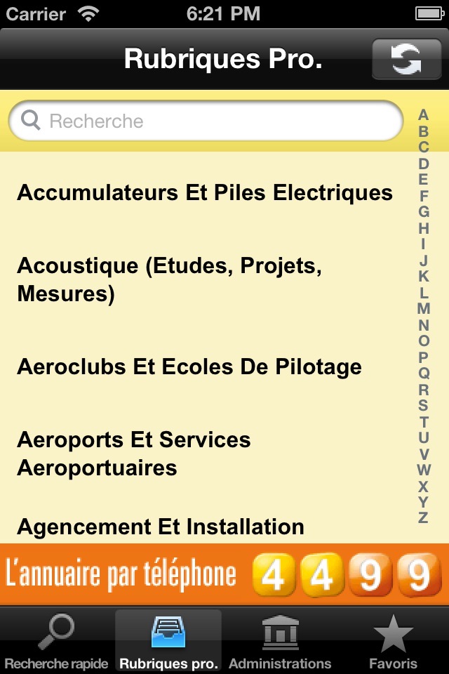 Annuaire OPT screenshot 3