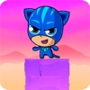 blue cat hero jump