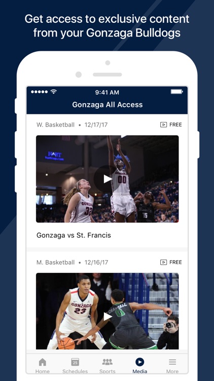 Gonzaga Athletics screenshot-3