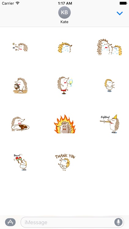 Cute Hedgehog - Hedgmoji Emoji Sticker