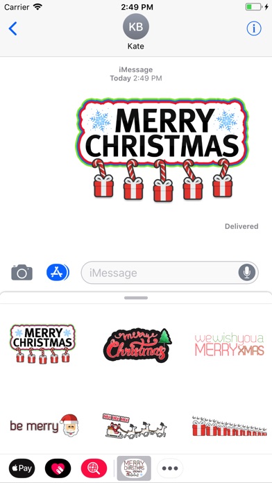 Merry Christmas Stickers screenshot 3